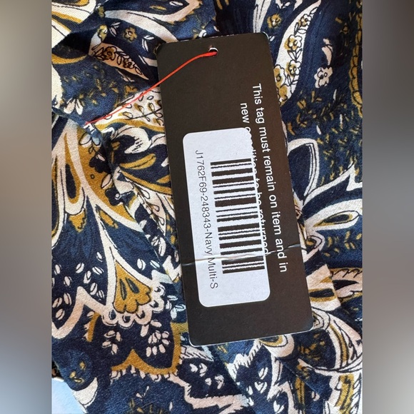 BILA77 Elegant blue Paisley Kimono beach NWT  xs - Picture 6 of 7